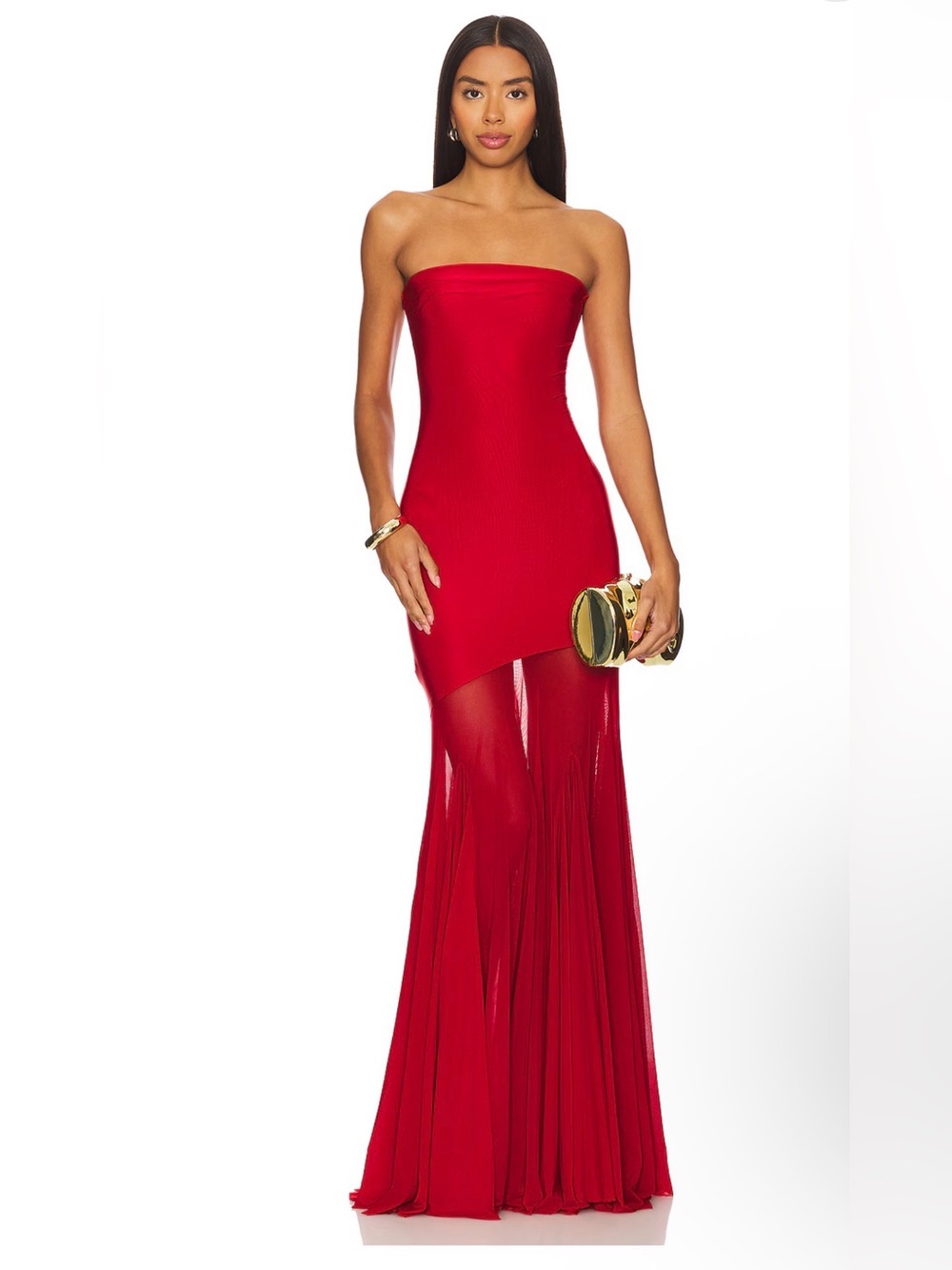 Deme by Gabriella Dahlia Gown Strapless maroon Evening Gown